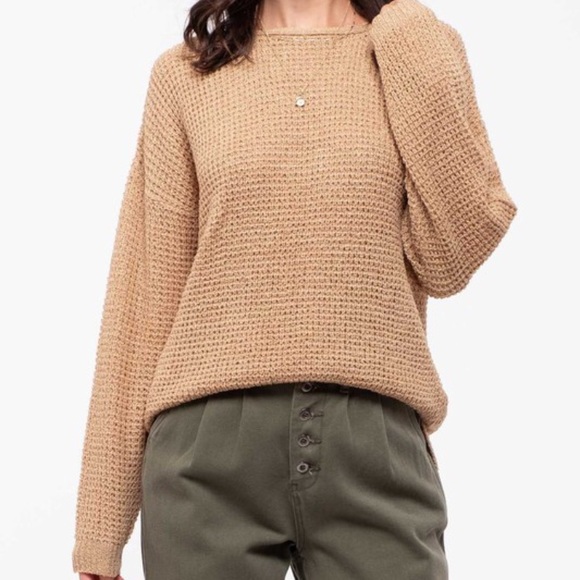 Taupe Long Sleeve Sweater - Picture 2 of 3
